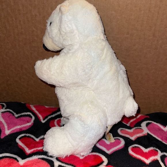 Folkmanis Standing 10” Polar Bear Puppet Plush Animal - Picture 3 of 8